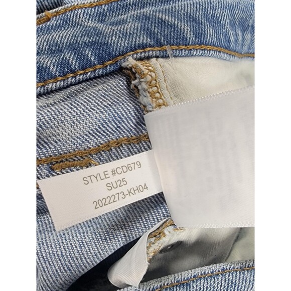 J.Crew Jeans Womens 30x31 Light Wash Essential Straight Raw Hem Stretch CD679 - Picture 10 of 12